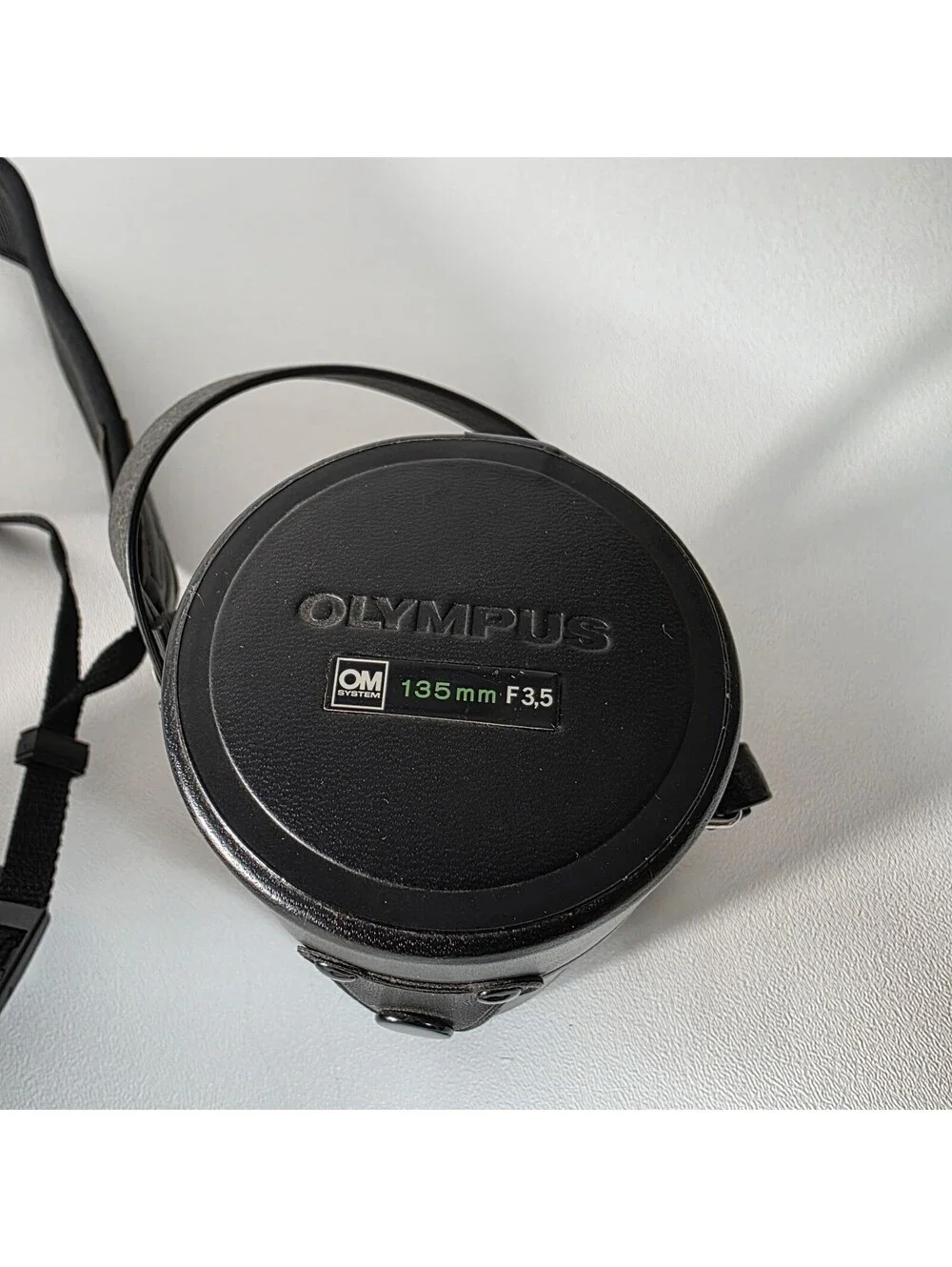 Olympus OM-10 35mm SLR Film Camera Manual Adapter with 135mm Lens & Cases Works